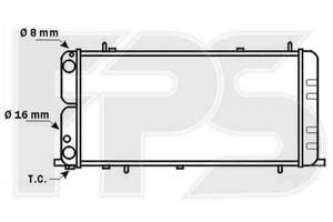 Радиатор охлаждения AUDI 100 / 200 1982-1991 FP 12 A836