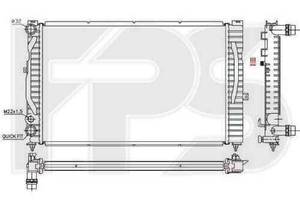 Радиатор охлаждения AUDI A4 1995-1999 (B5) FP 12 A404-P