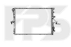 Радиатор охлаждения Audi Q7, Porscher VW Touareg, Porsche Cayenne 3.0 TDI, 4.2, 3.2 (02-09) NRF FP 74 A1208