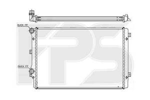 Радиатор охлаждения AUDI / SKODA / VW (NISSENS) FP 74 A121-X
