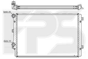 Радиатор охлаждения AUDI / SKODA / VW (NISSENS) FP 74 A121-X