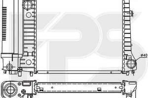 Радиатор охлаждения BMW 3 (E30) 1987-1991 FP 14 A15-X