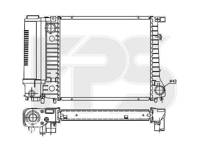 Радиатор охлаждения BMW 3 (E30) 1987-1991 FP 14 A15-X