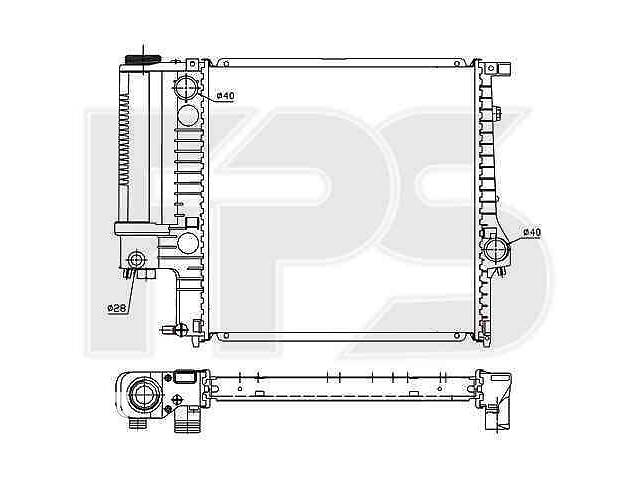 Радиатор охлаждения BMW 3 (E30) 1987-1991 FP 14 A867-X