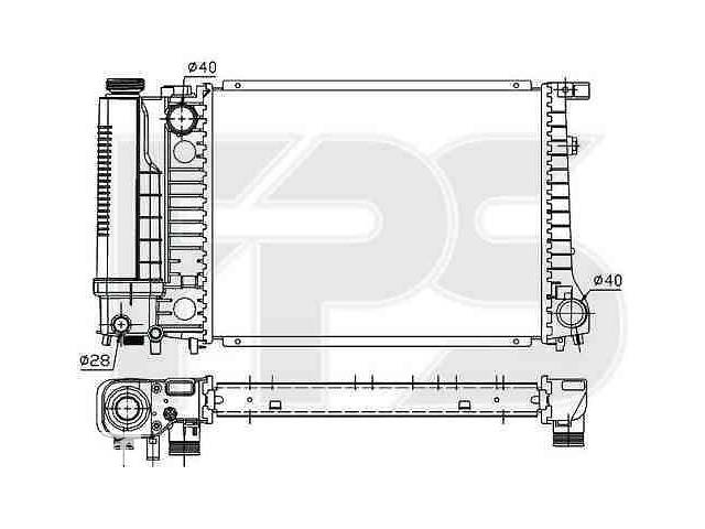 Радиатор охлаждения BMW 3 (E36) 1990-1999 FP 14 A17-P