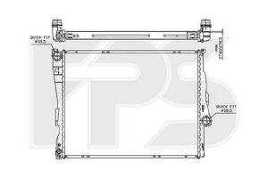 Радиатор охлаждения BMW 3 (E46) 1998-2001 FP 14 A26