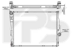 Радиатор охлаждения BMW 3 (E46) 1998-2001 FP 14 A26