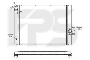 Радиатор охлаждения BMW 5 (E60) 2003-2010 FP 14 A895-X