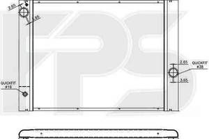Радиатор охлаждения BMW 5 (E60) 2003-2010 FP 14 A895-X