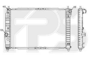 Радиатор охлаждения CHEVROLET AVEO 2004-2006 SDN / HB (T200) FP 17 A697