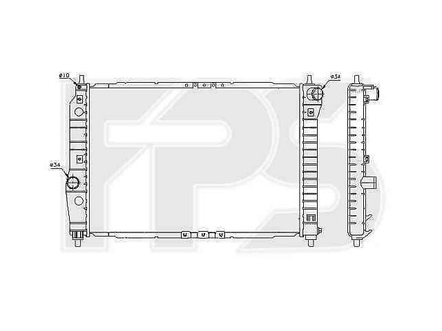 Радиатор охлаждения CHEVROLET AVEO 2004-2006 SDN / HB (T200) FP 17 A697-P