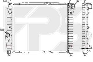 Радиатор охлаждения CHEVROLET AVEO 2004-2006 SDN / HB (T200) FP 17 A699-P