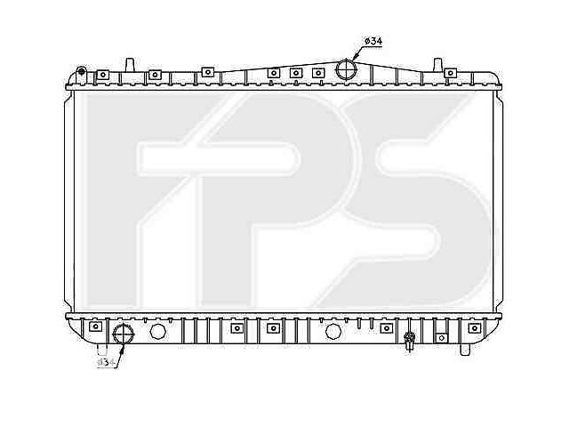 Радиатор охлаждения Chevrolet Lacetti 03-13, Daewoo Nexia N150 08- (мех.кпп) (NRF) FP 17 A781-X