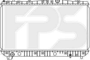 Радиатор охлаждения Chevrolet Lacetti 03-13, Daewoo Nexia N150 08- (мех. кпп) (FPS) FP 17 A781-P