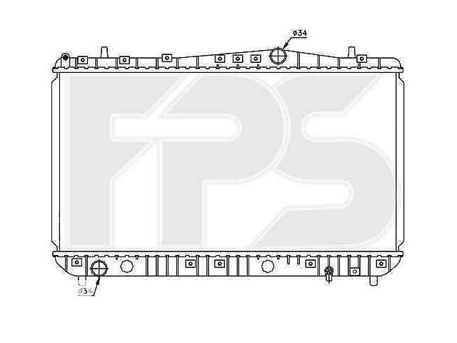 Радиатор охлаждения Chevrolet Lacetti 03-13, Daewoo Nexia N150 08- (мех. кпп) (FPS) FP 17 A781-P