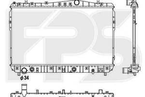 Радиатор охлаждения CHEVROLET LACETTI 2003-2013 SDN / KOMBI FP 17 A782-P