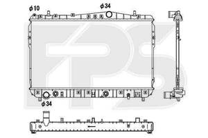 Радиатор охлаждения CHEVROLET LACETTI 2003-2013 SDN / KOMBI FP 17 A782