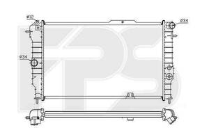 Радиатор охлаждения Chevrolet / Opel / Daewoo (NRF) FP 52 A279-X