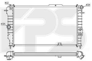 Радиатор охлаждения Chevrolet / Opel / Daewoo (NRF) FP 52 A279-X