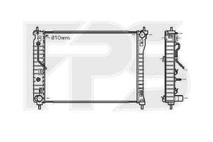 Радиатор охлаждения Chevrolet Сaptiva 3.2 АКПП 2006-2010 (AVA) FP 17 A170-X