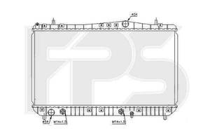 Радиатор охлаждения CHEVROLET TACUMA 2000-2008 FP 17 A702