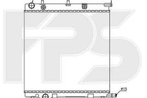Радиатор охлаждения CITROEN C2 2003-2009 FP 54 A71-X
