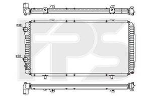 Радиатор охлаждения CITROEN JUMPER 1994-2001 FP 20 A722-X