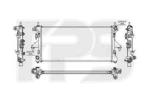 Радиатор охлаждения CITROEN JUMPER 2006- FP 54 A1225