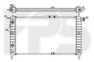 Радиатор охлаждения DAEWOO NEXIA 1995-2008 FP 22 A774-P