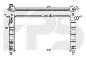Радиатор охлаждения DAEWOO NEXIA 1995-2008 FP 22 A774