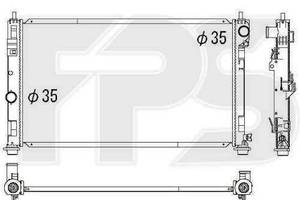 Радиатор охлаждения Dodge Caliber, Chrysler Sebring, Jeep Patriot (AVA) FP 24 A90