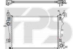 Радиатор охлаждения Fiat Fiorino 2008- FP 26 A65-X