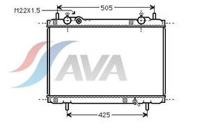 Радиатор охлаждения FIAT Marea(96-) Glyser 092185