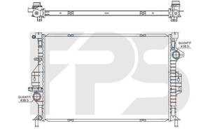 Радиатор охлаждения Ford Kuga II (13-16) 1.6 + АКПП