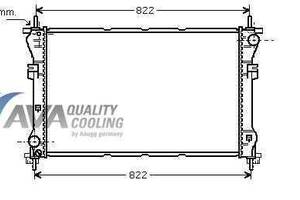 Радиатор охлаждения FORD Transit VI (00-) Glyser 102318