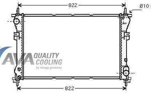 Радиатор охлаждения FORD Transit VI (00-) Glyser 102320