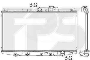Радиатор охлаждения HONDA ACCORD 6 1999-2002 EUR SDN / HB FP 30 A1389-X