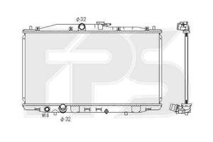 Радиатор охлаждения HONDA ACCORD 7 2003-2008 FP 30 A592-X