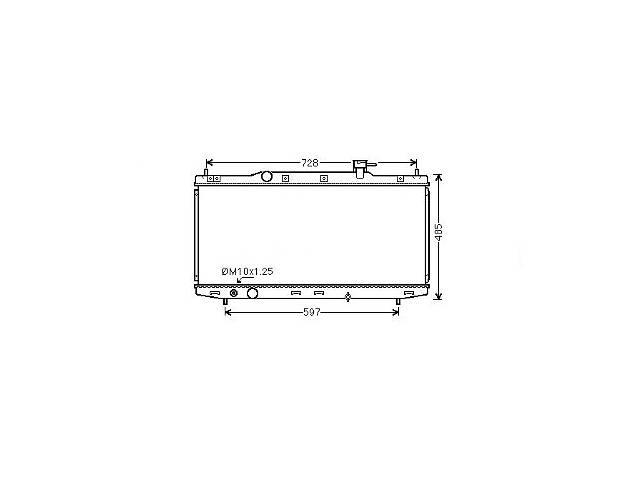 Радиатор охлаждения HONDA Accord IX (13-) Glyser 112308
