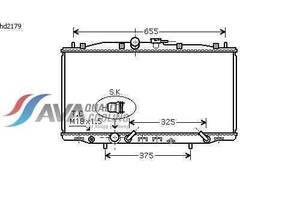 Радиатор охлаждения HONDA Accord VII (03-) Glyser 112179