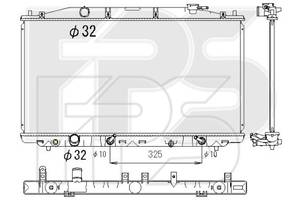 Радиатор охлаждения Honda Accord VIII (08-13) 2.4 АКПП (Koyorad) FP 30 A128-X