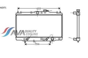 Радиатор охлаждения HONDA Aero Deck (93-) Glyser 112071