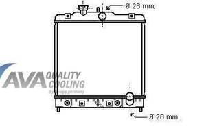 Радиатор охлаждения HONDA Civic IV (91-) Glyser 112021