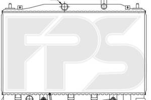 Радиатор охлаждения Hyundai Accent III (06-10) 1.4-1.6 бензин, АКПП (FPS) FP 32 A1429
