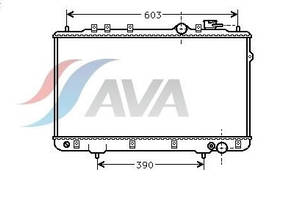 Радиатор охлаждения HYUNDAI Elantra I (90-) Glyser 122022