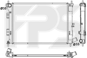 Радиатор охлаждения Hyundai Elantra MD (11-14), i30 (12-18) МКПП, бенз. дв. (FPS) FP 32 A906