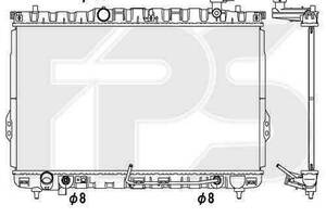 Радиатор охлаждения Hyundai / Kia (NRF) FP 32 A667