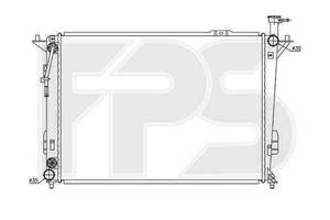 Радиатор охлаждения Hyundai (Nissens) FP 32 A274-X