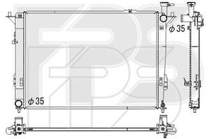 Радиатор охлаждения Hyundai Santa Fe III (12-15) 2.4, 3.3 АКПП (Koyorad) FP 32 A148-X