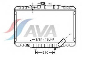 Радиатор охлаждения HYUNDAI Satellite(97-) Glyser 222062